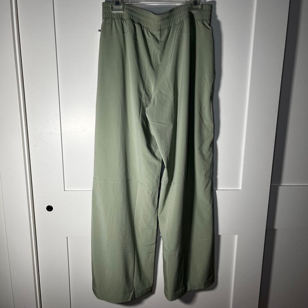 Lululemon Swift Mid-Rise Wide Leg Pant Fog Green Gym Studio Yoga Workout Size 10 - Picture 6 of 11